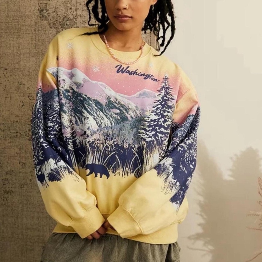 Urban Outfitters Soft Yellow Sweatshirt